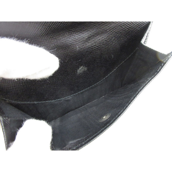 Prada Double Hook Wallet Black Saffiano - Picture 7 of 7